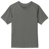 Sport-Tek Youth Dark Smoke Grey Short Sleeve Rashguard Tee