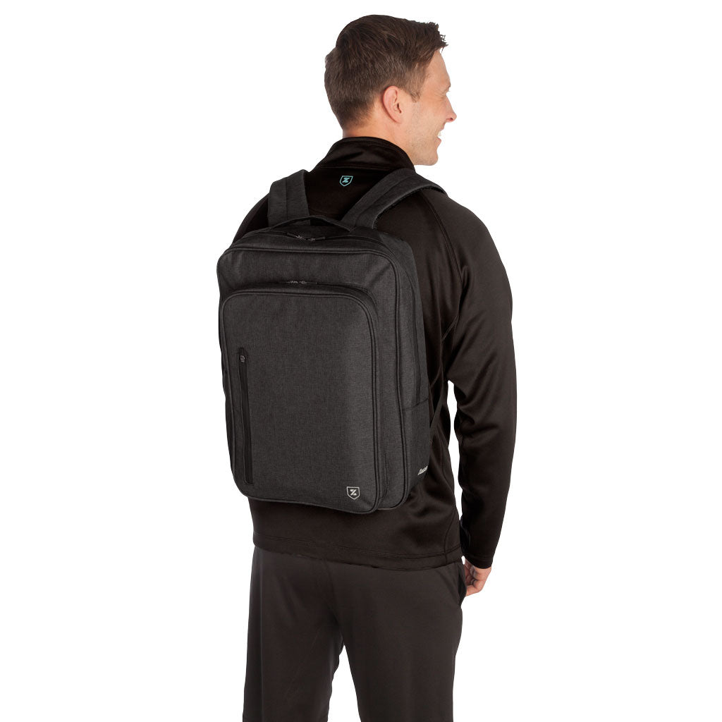 48-Hour Zusa Black Heather Structured Transit Pack