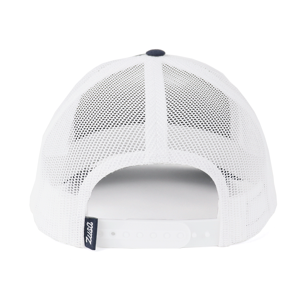 48-Hour Zusa Navy/White Open Road Trucker Cap