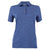 MerchPerks Zusa Women's Vivid Blue/Navy Heather Stripe Polo