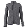 48-Hour Zusa Women's Light Grey Heather Midtown Fleece Full Zip