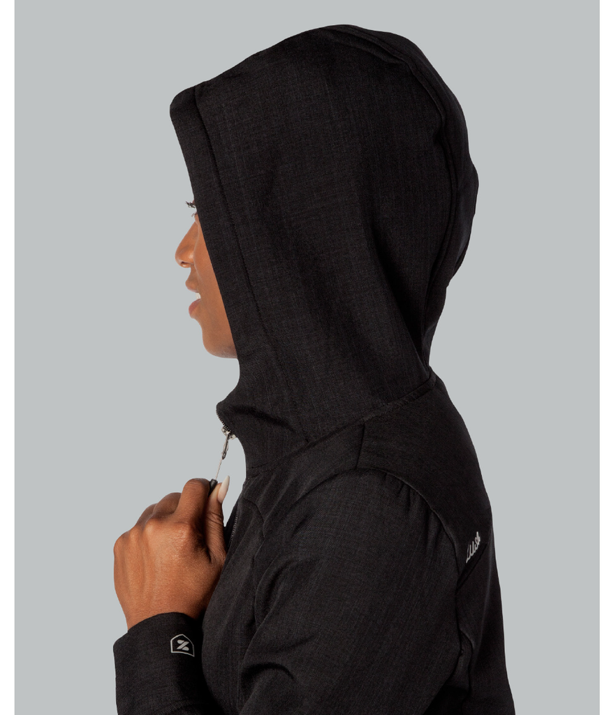 48-Hour Zusa Women's Black Cross-Hatch Wanderlust Traveler Jacket