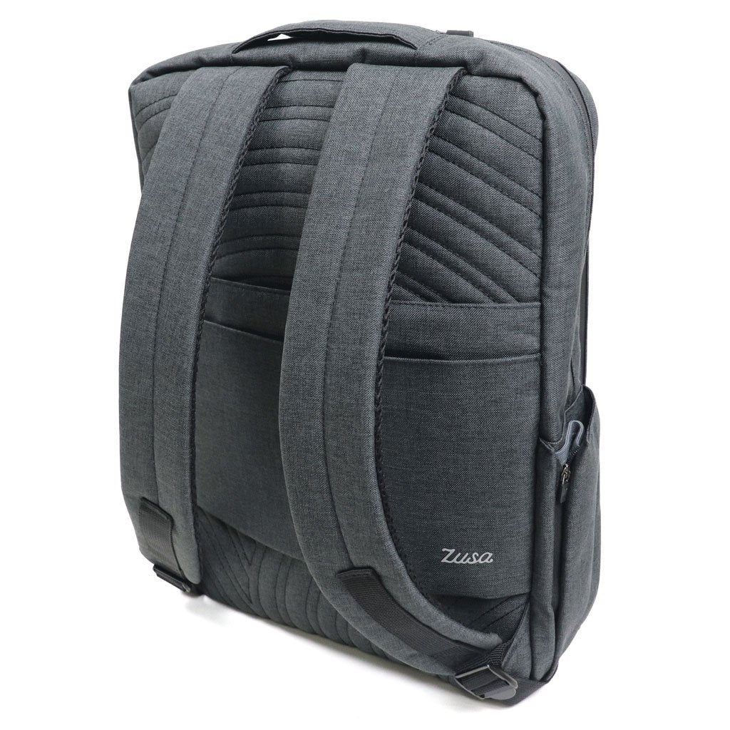 MerchPerks Zusa Black Heather Structured Transit Pack