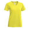 Expert Women's Bright Yellow V-Neck Tec Tee