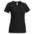 Expert Women's Black Short Sleeve Natural Feel Jersey V-Neck