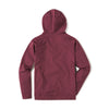 UNRL Unisex Maroon Crossover Hoodie II