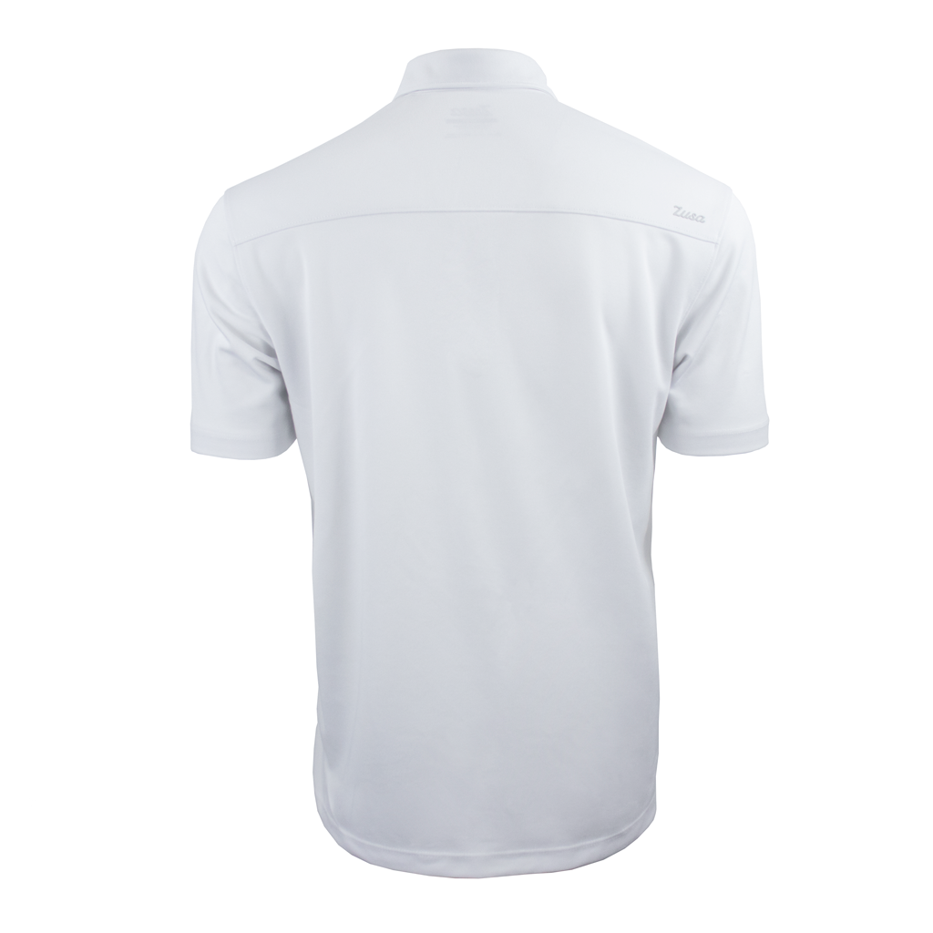 Zusa 3 Day Men's White Everyday Pique Polo