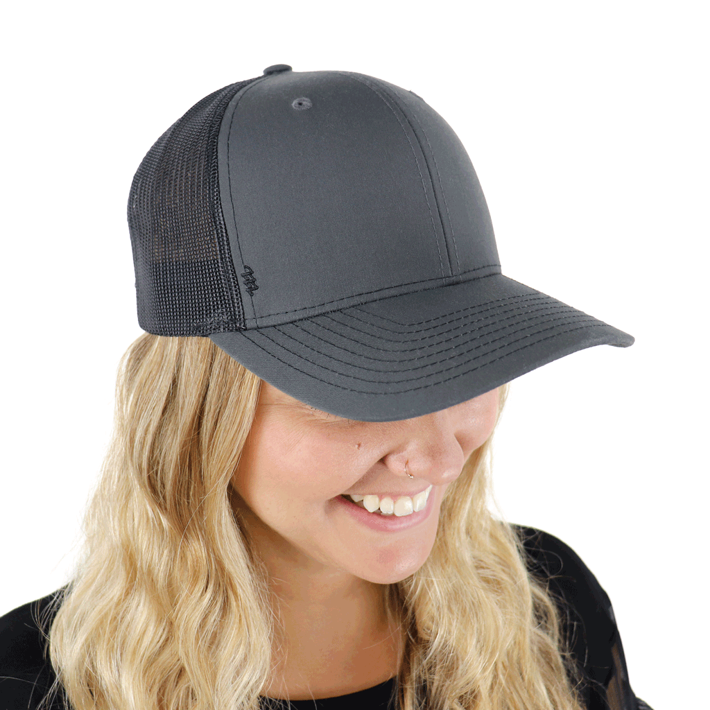 Zusa 3 Day Charcoal/White Open Road Trucker Cap