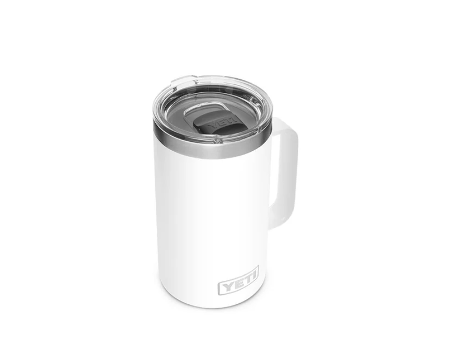 YETI White Rambler 24 oz Mug