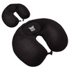 Ariel Premium Black Neck & Back Pillow