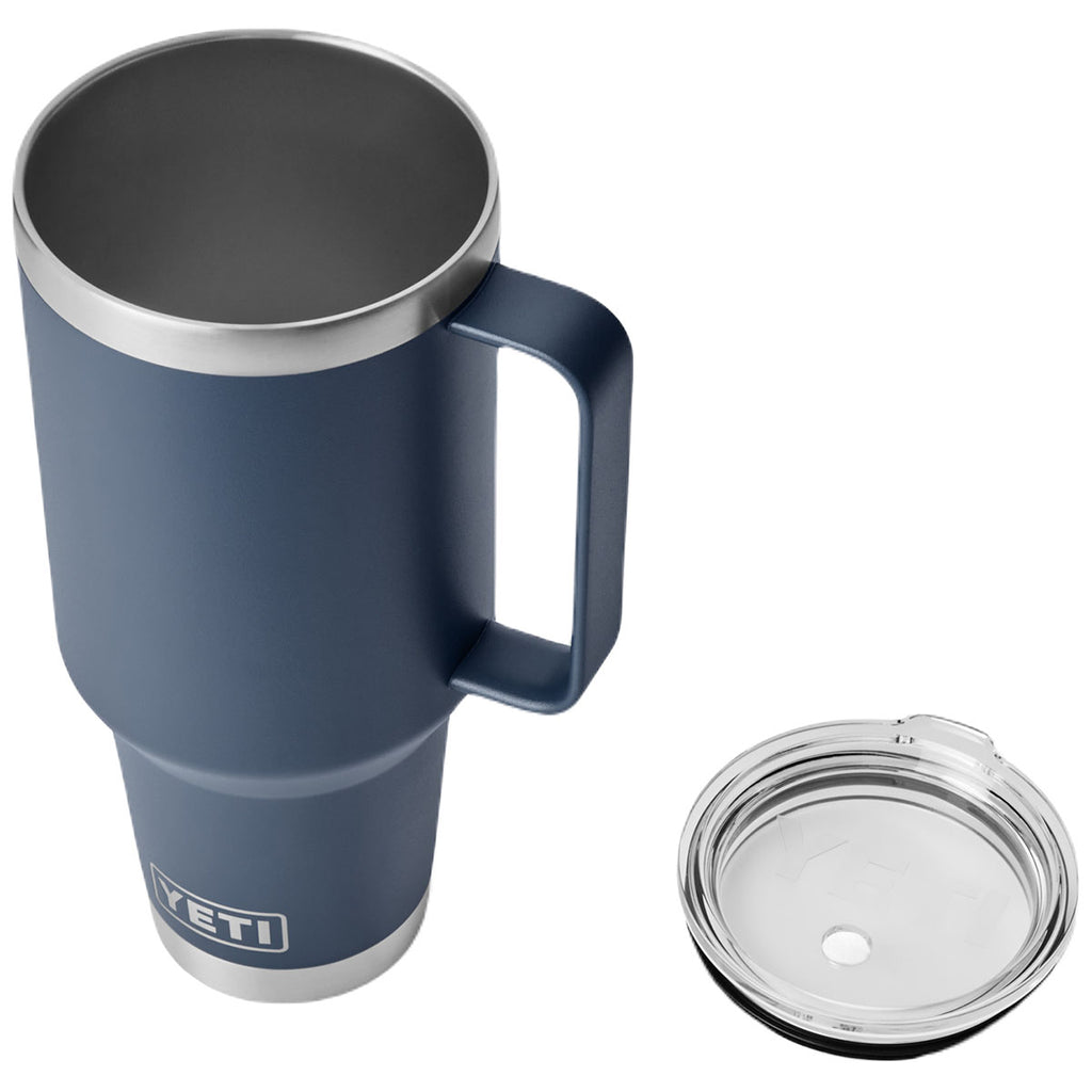 YETI Navy Rambler 42 oz Straw Mug W/Straw Lid